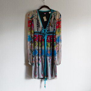 Y2K Heathertte Rich & Rains Digital Indian Dress Size 0